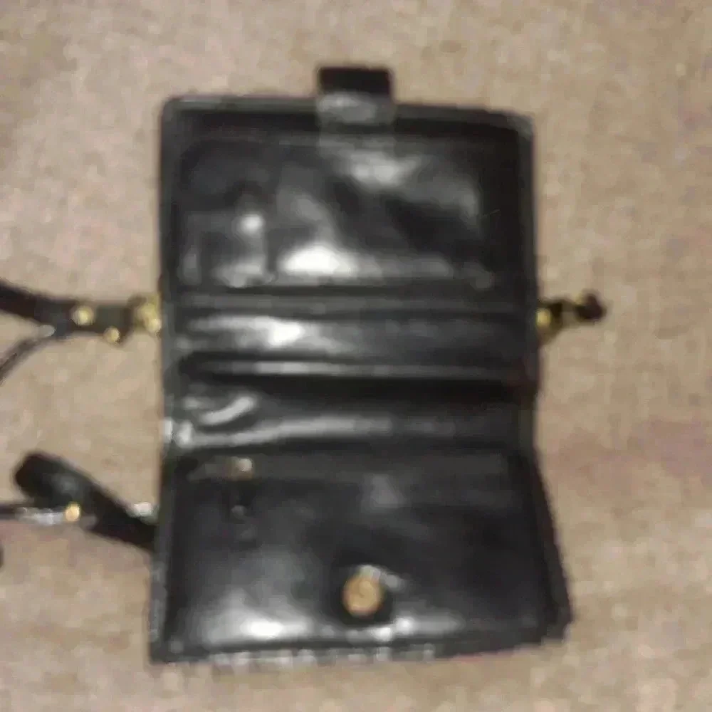 MANCINI-Fine Leather Goods-Unisex Black Crossbody Clutch Organizer-Excellent